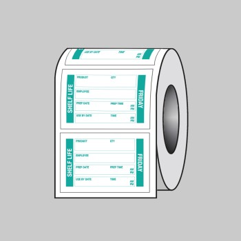 Food Shelf Life - Roll of Labels