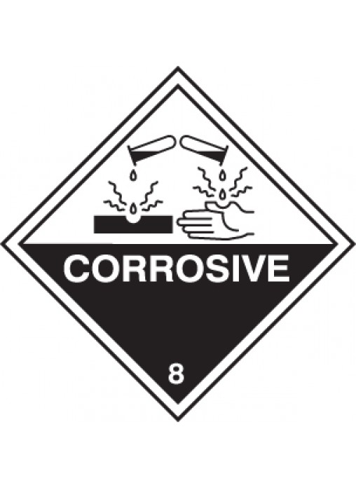 corrosive safety sign / product