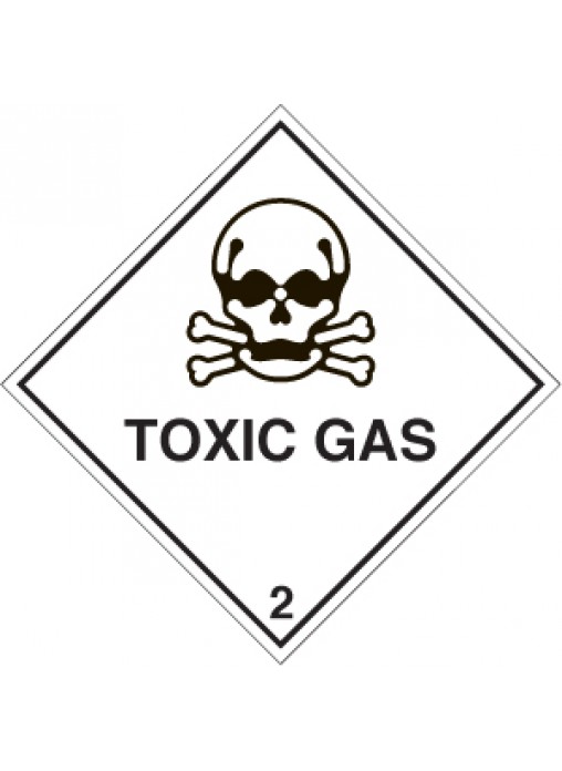 toxic gas diamond safety sign / product