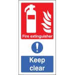 Fire Extinguisher Keep Clear (Multi Message)