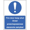 Fire Door Keep Shut (English / Polish)