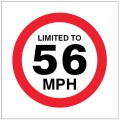 Limited to 56mph