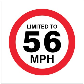 Limited to 56mph