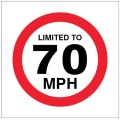 Limited to 70mph