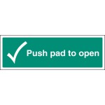 Push Pad to Open