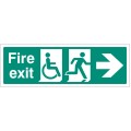 Disabled Fire Exit - Arrow Right