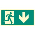 Intermediate Fire Exit Marker - Arrow Down