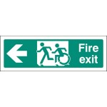 Inclusive Disabled Fire Exit Design - Arrow Left