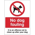 No Dog Fouling it is an Offence Not to Clean up after your Dog