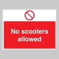 No Scooters Allowed
