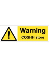Warning - COSHH Store