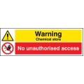 Warning - Chemical Store - No Unauthorised Access