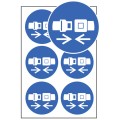 Seatbelt Symbol - Labels (Sheet of 6)