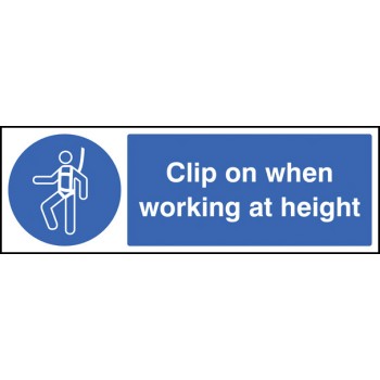 Clip On When Working At Height