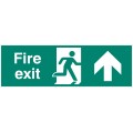 Double Sided Large Fire Exit - Up / Straight On