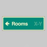 Rooms X-Y - Arrow Left (Specify when ordering) Rooms X-Y - Arrow Left (Specify when ordering)
