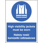 High Visibility Jackets Must be Worn (English / Polish)