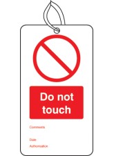 Do Not Touch - Double Sided Tags (Pack of 10)