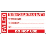 Failed - PAT Test Write On Labels (Roll of 250)