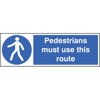 Pedestrians Must Use this Route