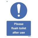 Please Flush the Toilet after Use