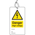 Danger - High Voltage - Double Sided Safety Tag