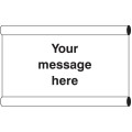 Your Message Here - Banner with Loops - 1270 x 610mm