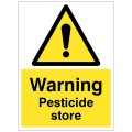 Warning - Pesticide Store