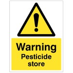 Warning - Pesticide Store