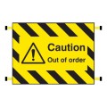 Door Screen Sign - Caution - Out of Order