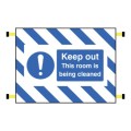 Door Screen Sign - Keep Out - This Room Is Being Cleaned