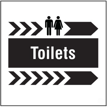 Toilets - Arrow Right - Add a Logo - Site Saver