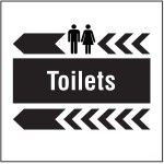 Toilets - Arrow Left - Add a Logo - Site Saver