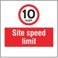 10mph - Site Speed Limit - Add a Logo - Site Saver