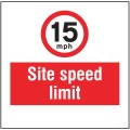 15mph - Site Speed Limit - Add a Logo - Site Saver