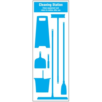 Cleaning Station Shadow Board (7 piece)