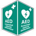 AED Emergency Defibrillator - Projecting Sign