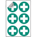 First Aid Symbol Labels (Sheet of 6)