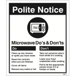 Microwave - Do's & Don'ts