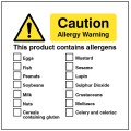 Caution - Allergy Warning - this Product Contains Allergens