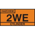 2WE Cylinder Storage Placard - Aluminium 