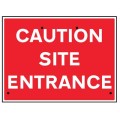 Re-Flex Sign - Caution - Site Entrance