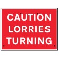 Re-Flex Sign - Caution - Lorries Turning