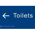 Braille - Toilets - Arrow Left