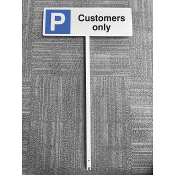 Parking - Customers Only - Verge Sign