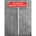 No Parking Beyond this Point - Verge Sign