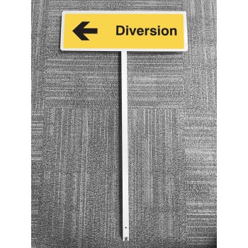 Diversion - Arrow Left - Verge Sign