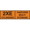 2XE Multi Cylinder Storage Placard