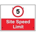 Re-Flex Sign - 5mph Site Speed Limit