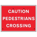 Re-Flex Sign - Caution - Pedestrians Crossing